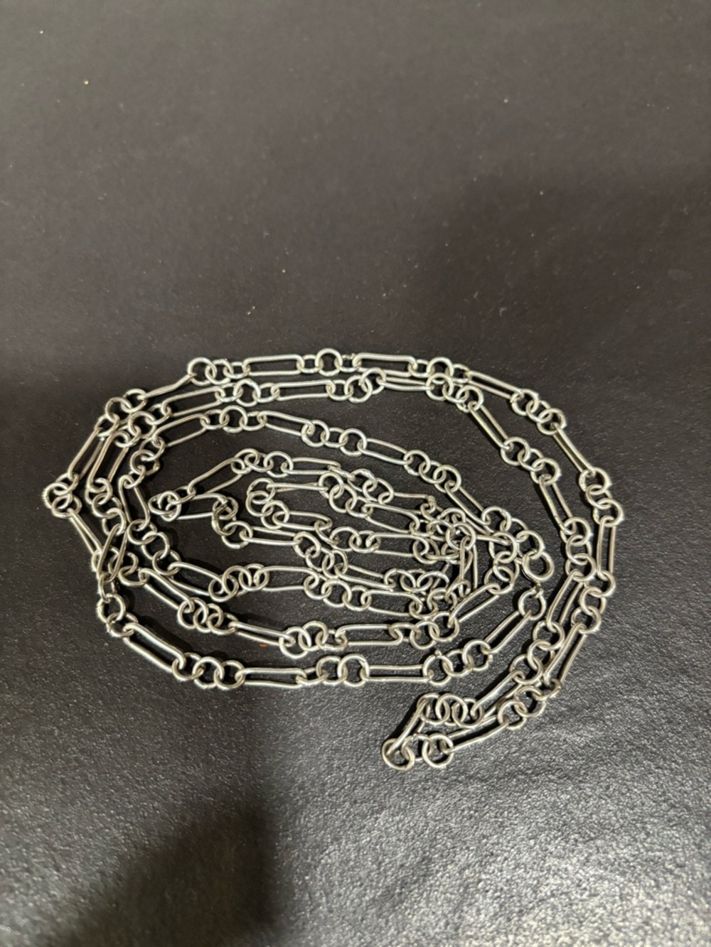 SOLD Sterling Silver Artisan Made Link Chain Necklace